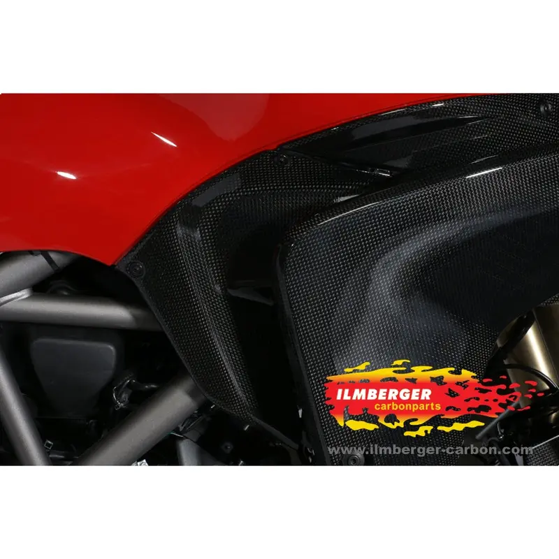 Ducati Multistrada 1200 / S (2010-2012) Ilmberger Carbon Wind Flap On Tank Sidecover Right (Gloss Finish) 1