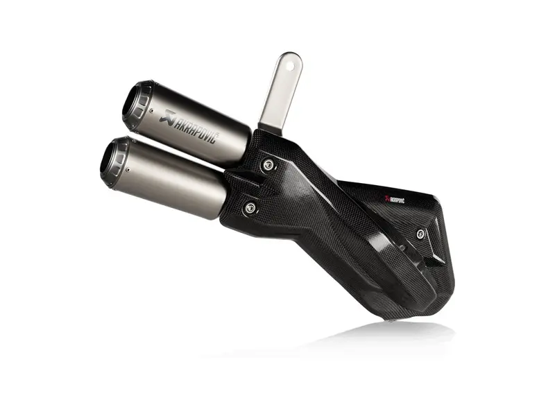 Ducati Multistrada 950 / S - (2021-2021) Akrapovic Titanium Silencer Slip-On Kit (Twin) - Road Legal 1