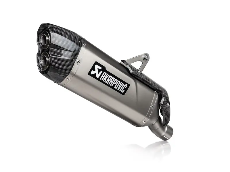Ducati Multistrada V2 / S - (2025-2026) Akrapovic Titanium Silencer Slip-On Kit - Road Legal 1