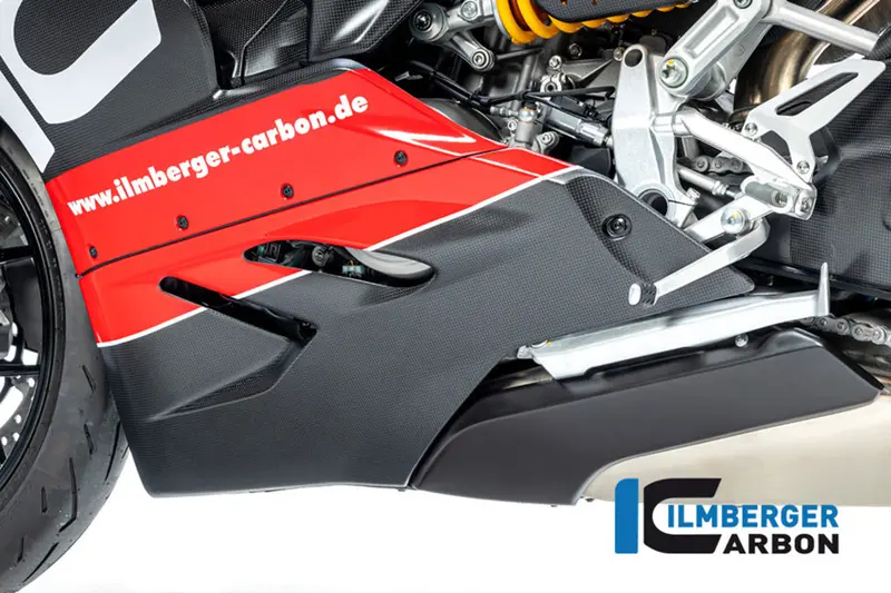 Ducati Panigale V2 (2020-2024) Ilmberger Carbon Bellypan Left Hand Side (Matt) 1