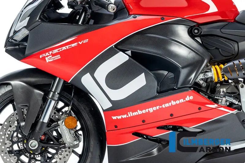 Ducati Panigale V2 (2020-2024) Ilmberger Carbon Fairing Left Hand Side Panel (Matt) 1