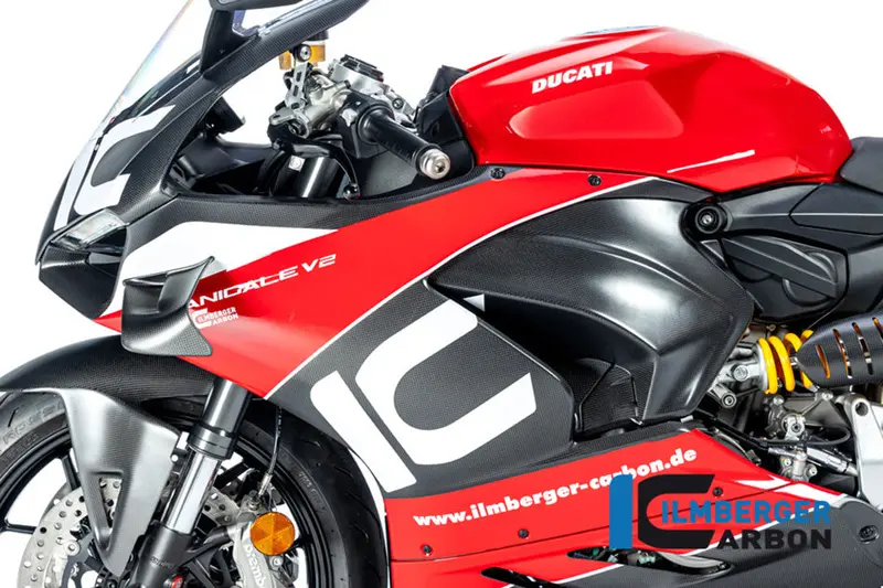 Ducati Panigale V2 (2020-2024) Ilmberger Carbon Fairing Left Hand Side Panel (Prepared For Winglet) (Matt) 1