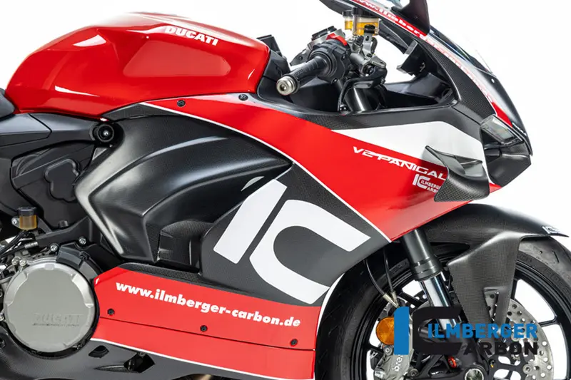 Ducati Panigale V2 (2020-2024) Ilmberger Carbon Fairing Right Hand Side Panel (Prepared For Winglet) (Matt) 1