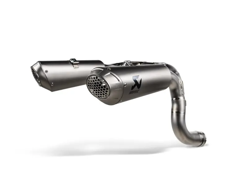 Ducati Panigale V2 - (2025-2026) Akrapovic Twin Titanium Silencer Slip-On Kit - Road Legal 1