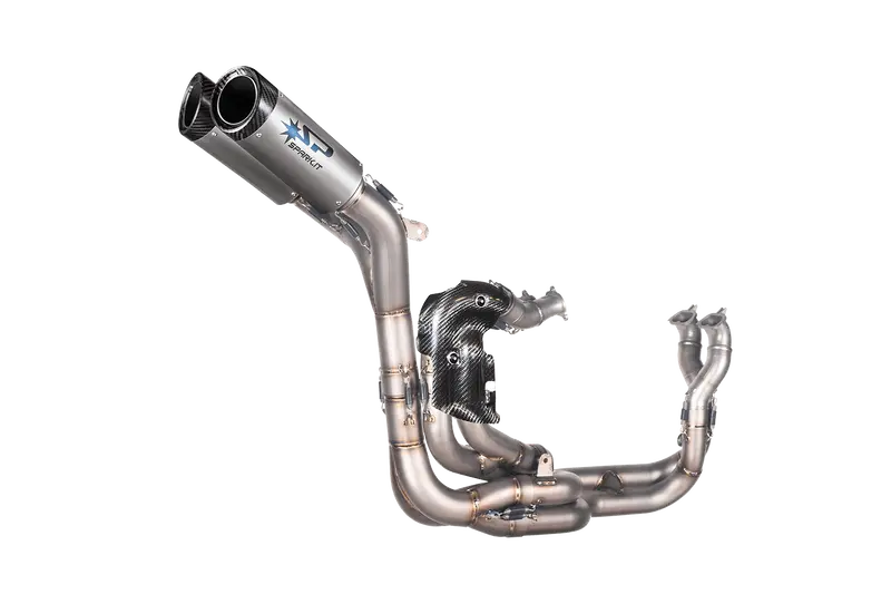 Ducati Panigale V4/S 2018-2023 & Panigale V4r 2019-2023 & Streetfighter V4 2020-2022 - Full System Replica Wsbk 2023: Titanium Collector + 2 Silencers Dyno Underseat - Evo 2023 1