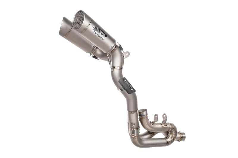 Ducati Panigale V4/S 2018-2023 & V4r 2019-2023 & Streetfighter V4 2020-2022 - 3/4 Kit: Titanium Collector With 2 Silencers Grid-O Under Seat 1