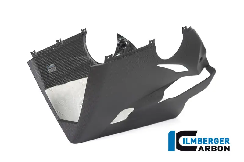 Ducati Panigale V4 / S / R (2018-2021) Ilmberger Carbon Bellypan (For Use With Akrapovic Slip-On Kit) - Matt Finish - (V4 / S & R Models) 1