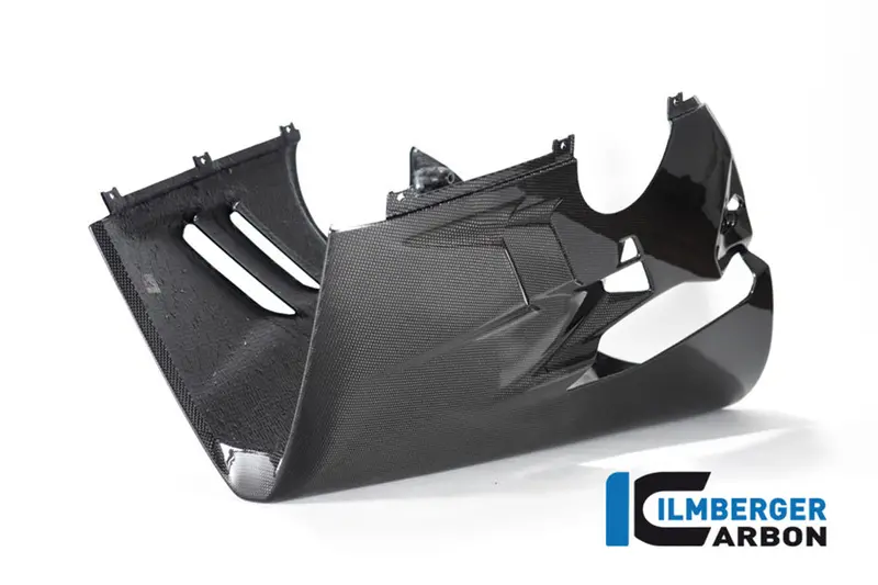 Ducati Panigale V4 / S / R (2022-2024) Ilmberger Carbon Bellypan For Higher Exhaust And Sidestand (Gloss Finish) - (V4 / S Models) 1