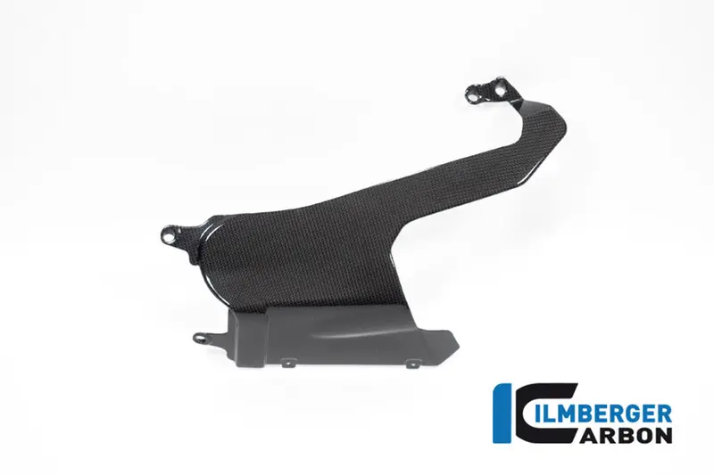 Ducati Panigale V4 / S / R (2022-2024) Ilmberger Carbon Exhaust Cover (On The Left Bellypan) (Gloss Finish) - (V4 / S Models) 1