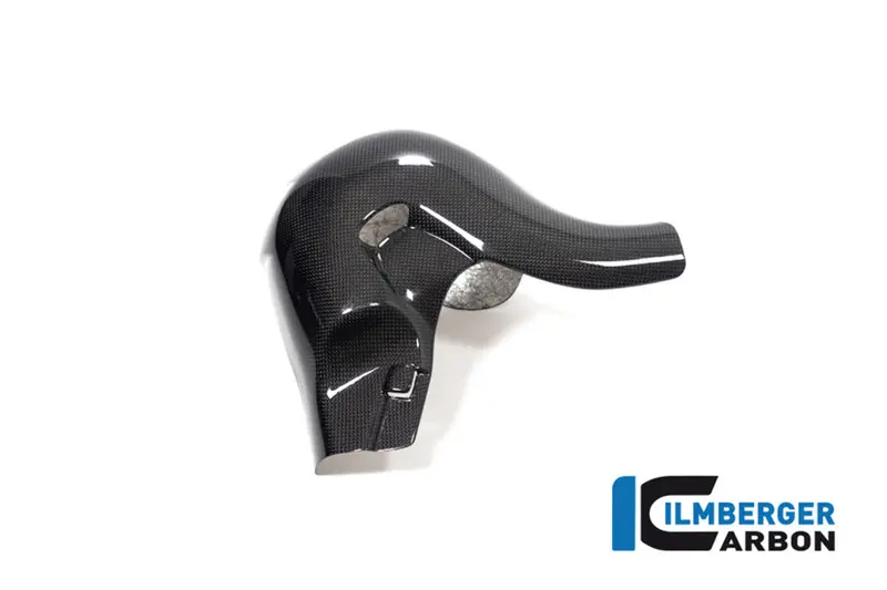 Ducati Panigale V4 / S / R (2022-2024) Ilmberger Carbon Exhaust Protector (Gloss Finish) - (V4 / S Models) 1