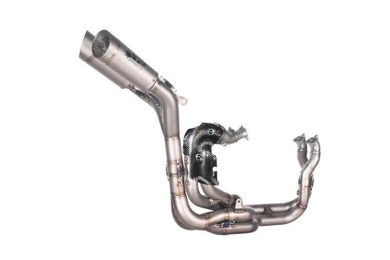 Ducati Panigale V4/S & V4r 2019-2023 - Streetfighter V4 2020-2022  - Racing Full System 105 Db: Titanium Headers With 2 Silencers Grid-O Under Seat 1