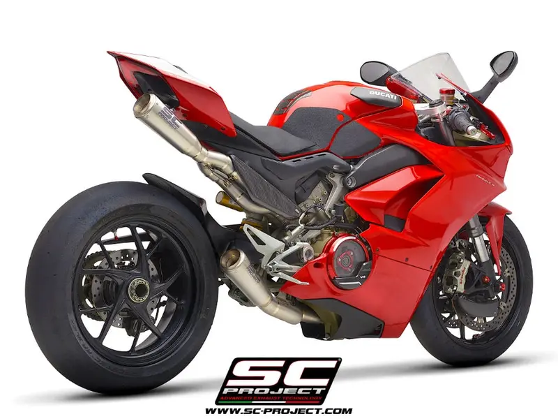 Ducati Panigale V4 - V4 S - 2019 - 2020 – Sc-Project 4-2 Titanium Full Exhaust System, With S1-Gp Titanium Exhausts 1