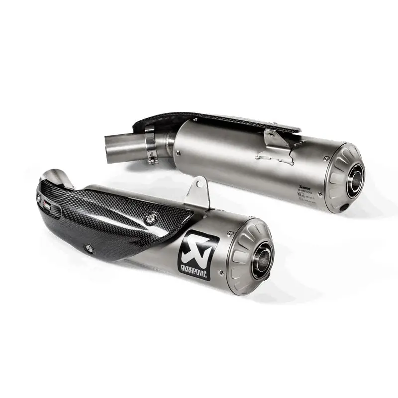 Ducati Scrambler 1100 / Pro / Sport / Dark - (2018-2020) Akrapovic Twin Titanium Silencer Slip-On Kit - Road Legal (Std Models Only) 1
