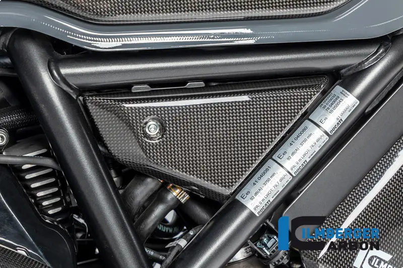 Ducati Scrambler 1100 / Pro / Sport / Dark (2018-2026) Ilmberger Carbon Cover Under Frame Right - Gloss 1