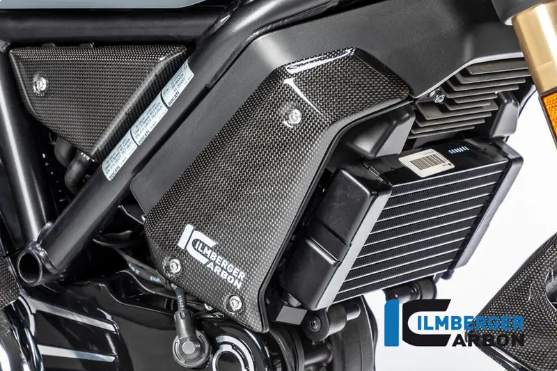Ducati Scrambler 1100 / Pro / Sport / Dark (2018-2026) Ilmberger Carbon Radiator Cover Right - Gloss 1