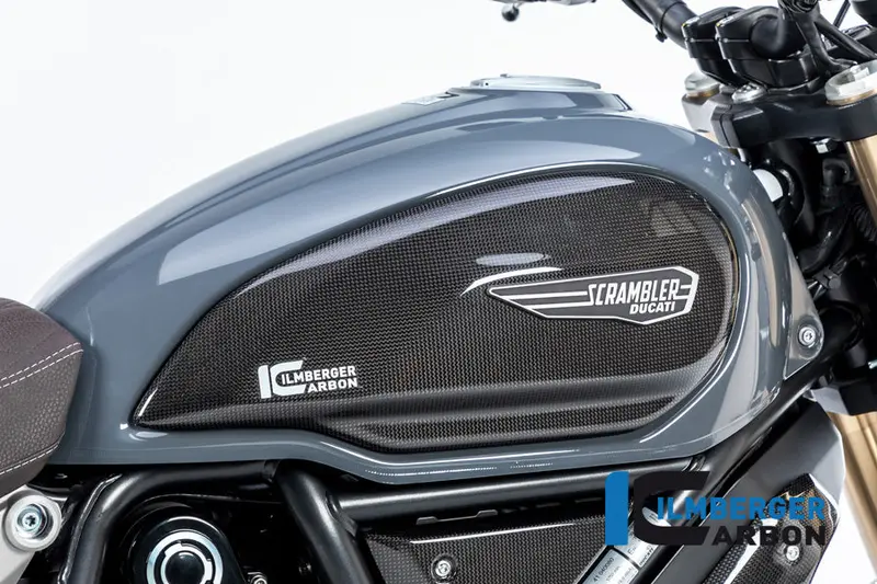 Ducati Scrambler 1100 / Pro / Sport / Dark (2018-2026) Ilmberger Carbon Tank Cover Right - Gloss 1