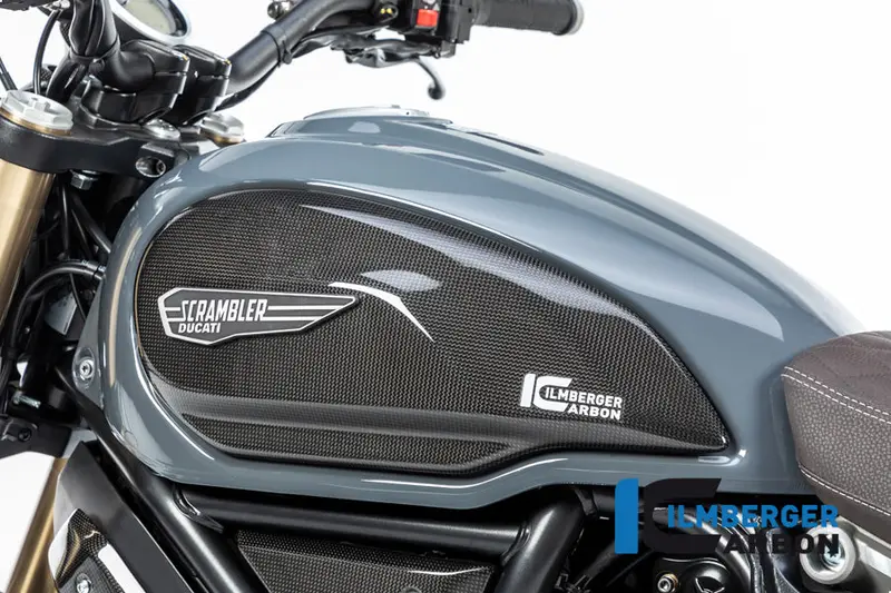 Ducati Scrambler 1100 Tribute Pro (2022-2024) Ilmberger Carbon Tank Cover Left - Gloss 1