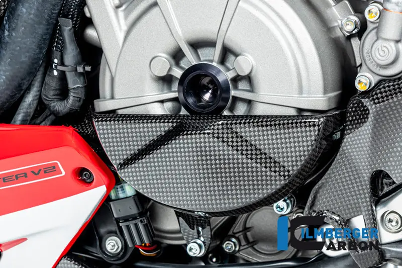 Ducati Streetfighter V2 (2021-2024) Ilmberger Carbon Alternator Cover (Gloss Finish) 1