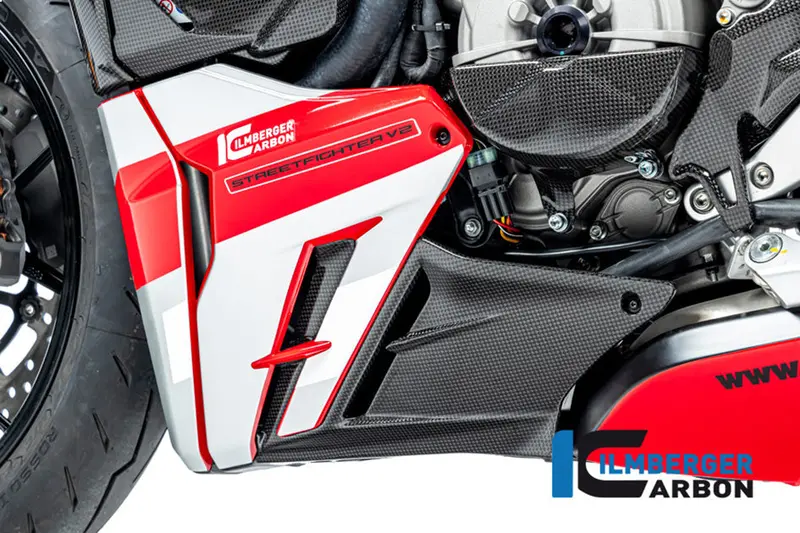 Ducati Streetfighter V2 (2021-2024) Ilmberger Carbon Bellypan Insert Lh (Gloss Finish) 1