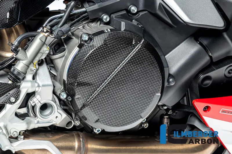 Ducati Streetfighter V2 (2021-2024) Ilmberger Carbon Clutch Cover (Gloss Finish) 1