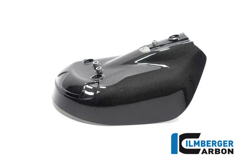Ducati Streetfighter V2 (2021-2024) Ilmberger Carbon Exhaust Manifold Heatshield (Gloss Finish) 1