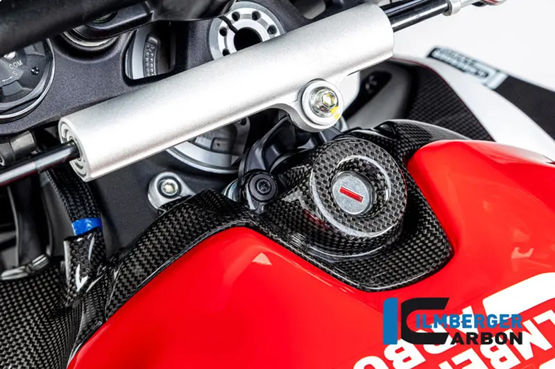 Ducati Streetfighter V2 (2021-2024) Ilmberger Carbon Ignition Switch Cover (Gloss Finish) 1