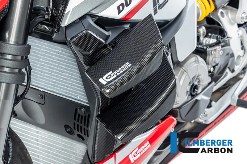 Ducati Streetfighter V2 (2021-2024) Ilmberger Carbon Radiator Cover Lh (Gloss Finish) 1