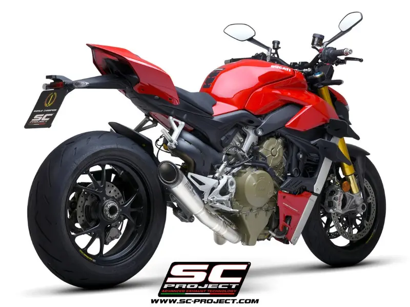 Ducati Streetfighter V4 - 2020 – Sc-Project 2-1 Half-System Titanium, With S1 Titanium Exhaust 1