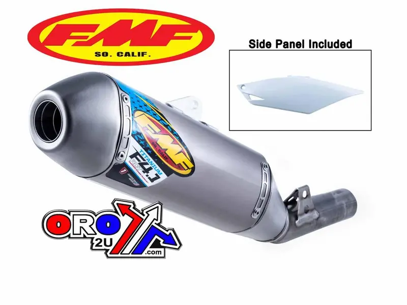 End Of Line Factory 4.1 Rct Titanium Sl Exhaust Silencer 14-17 Honda Crf 250 R - Fmf 041527 1