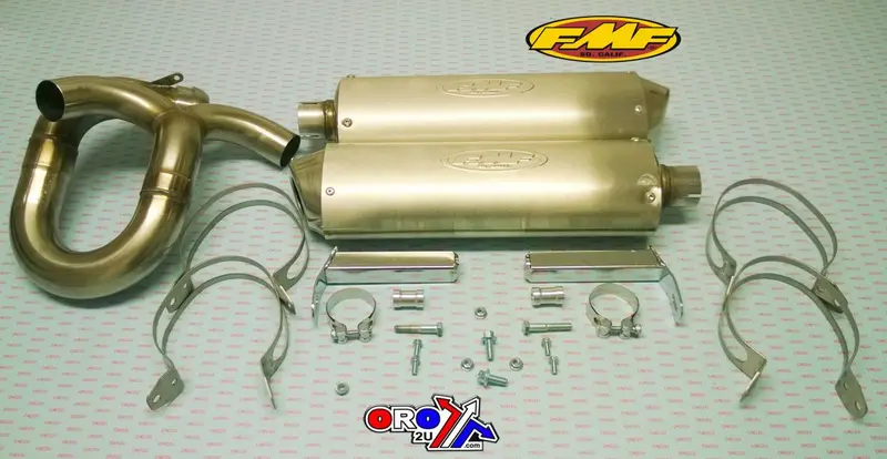 End Of Line Powercore 4 Dual Exhaust Silencer 09-11 Polaris Rzr 800 S - Fmf 045283 1