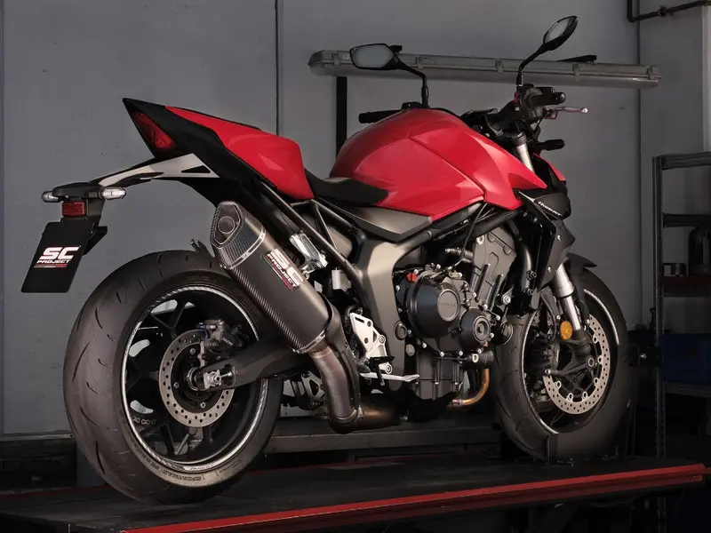 Honda Cb1000 Hornet - 2025 – Sc-Project Sc1-R Gt Carbon Fibre Exhaust 1