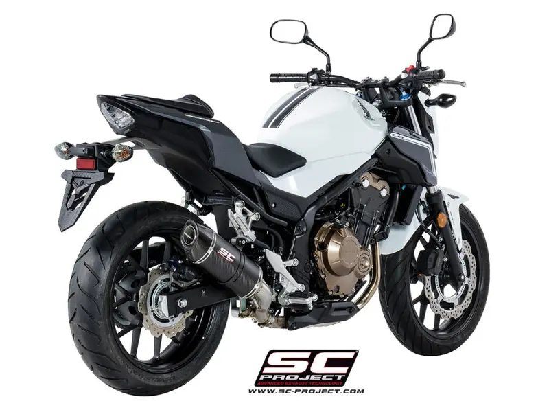 Honda Cb500 - 2017 - 2018 – Sc-Project Oval Carbon Fibre Exhaust 1