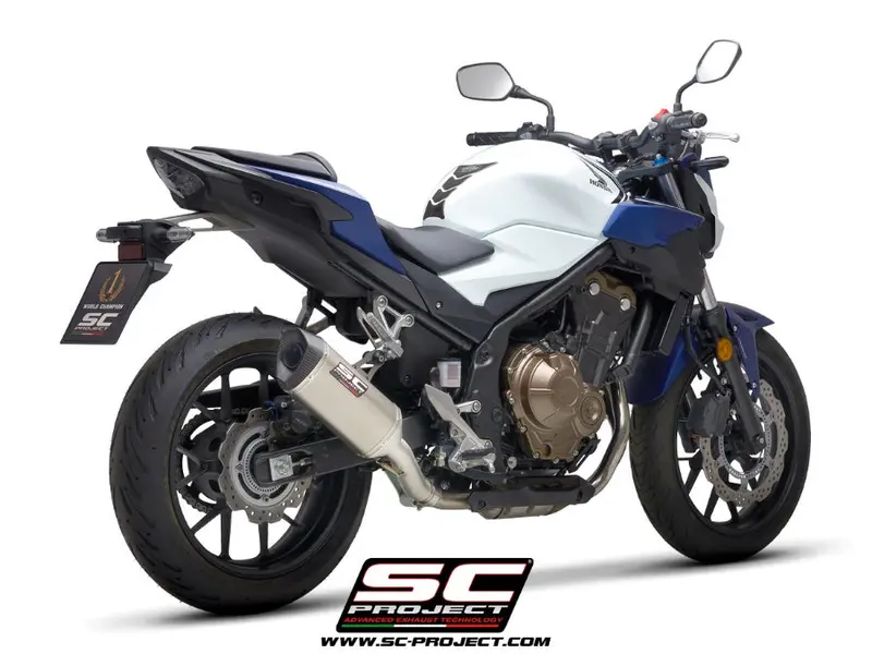 Honda Cb500 - 2021 - 2024 – Sc-Project Sc1-M Titanium Exhaust 1