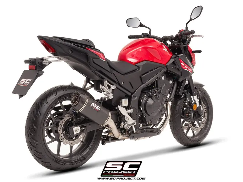 Honda Cb500 Hornet - 2024 - 2025 – Sc-Project Sc1-S Carbon Fibre Exhaust 1