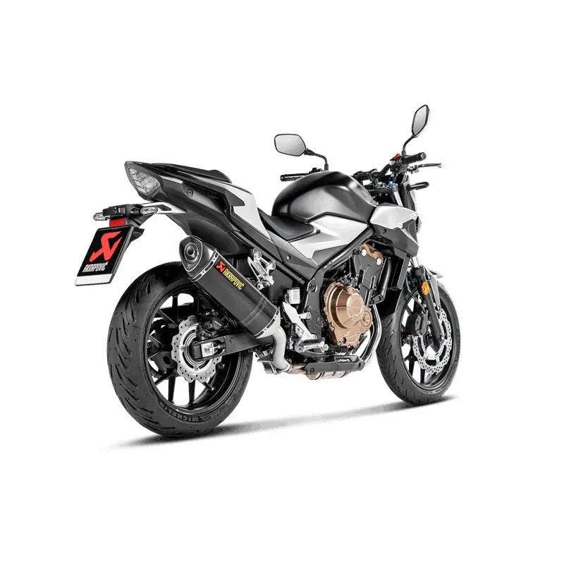 Honda Cb500f - (2016-2018) Akrapovic Carbon Silencer Slip-On Kit - Hexagonal - Road Legal 2