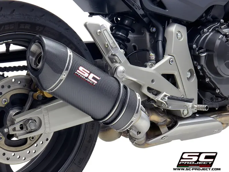 Honda Cb600f Hornet - 2007 - 2016 – Sc-Project Oval Carbon Fibre Exhaust 1