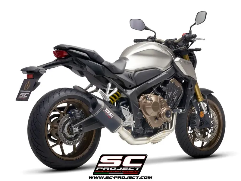 Honda Cb650r - 2019 - 2020 – Sc-Project 4-1 Stainless Steel Full Exhaust System, With Sc1-M Carbon Fibre Exhaust 1