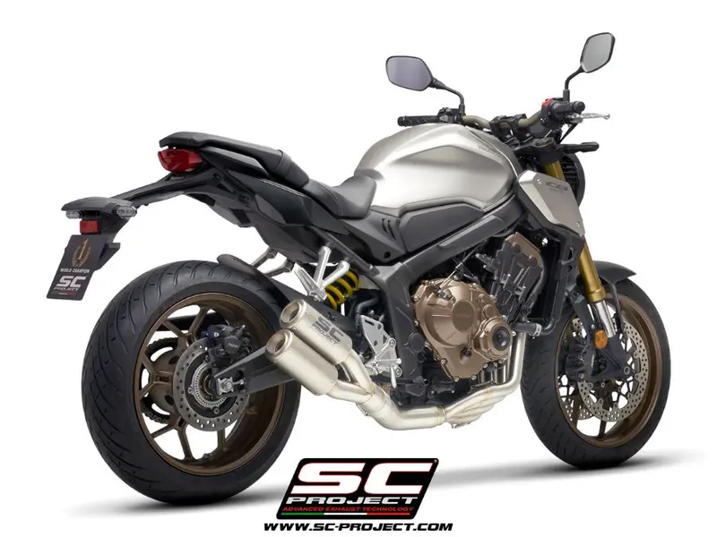 Honda Cb650r - 2019 - 2020 – Sc-Project 4-1 Stainless Steel Full Exhaust System, With Twin Cr-T Titanium Exhaust 1