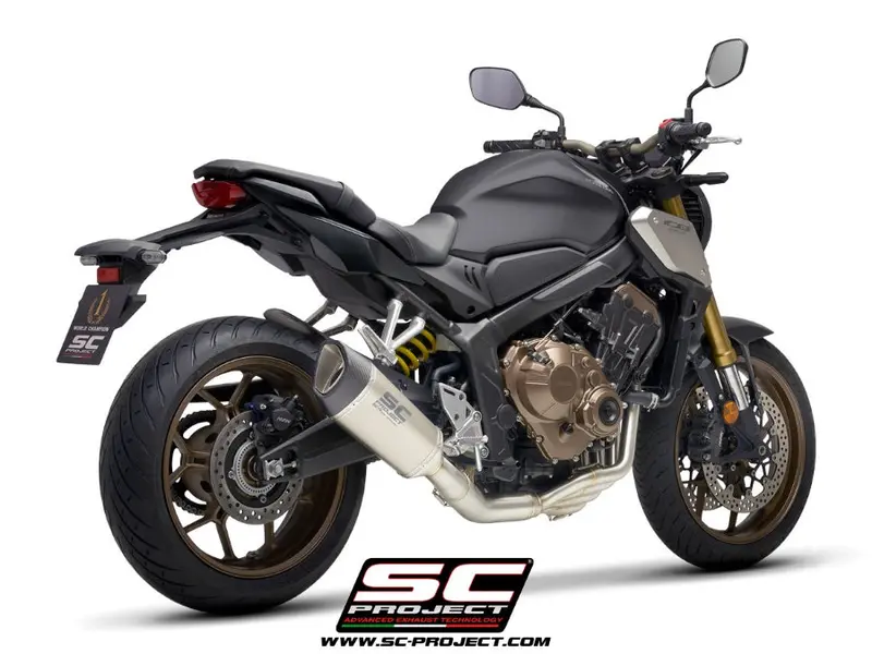 Honda Cb650r - 2021 - 2023 – Sc-Project 4-1 Stainless Steel Full Exhaust System, With Sc1-R Titanium Exhaust 1