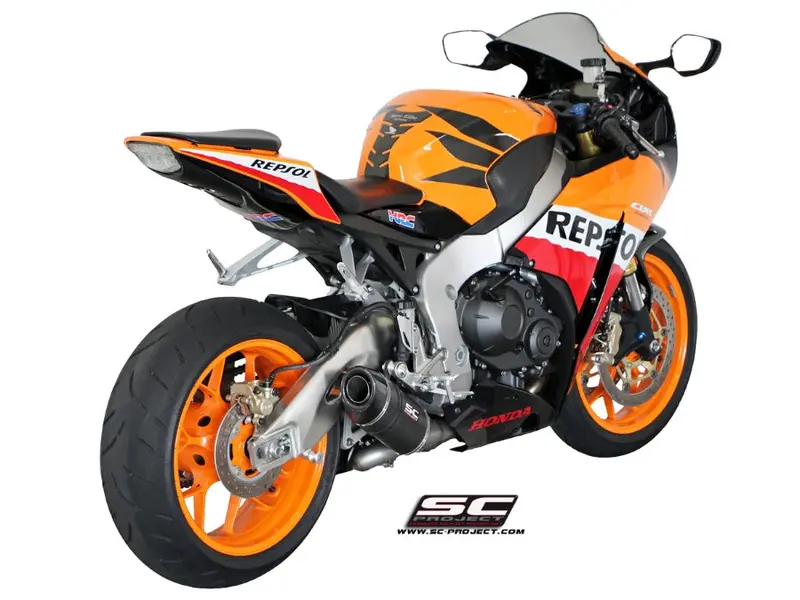 Honda Cbr1000rr - 2008 - 2013 – Sc-Project Oval Carbon Fibre Exhaust 1