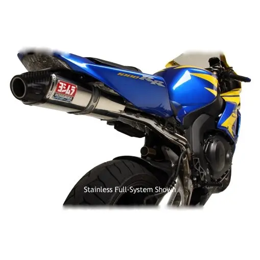 Honda Cbr1000rr Fireblade - (2004-2005) Yoshimura Stainless Rs-5 (Carbon Coned End Cap) Slip-On - Race Series - Removable Baffle 1