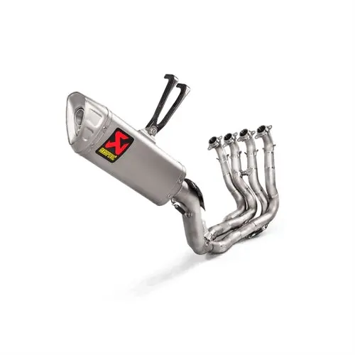 Honda Cbr1000rr Fireblade - (2017-2019) Akrapovic Titanium Silencer Complete Stainless 4-2-1 System Conical Headers - Hexagonal - Race Removable Baffle 1