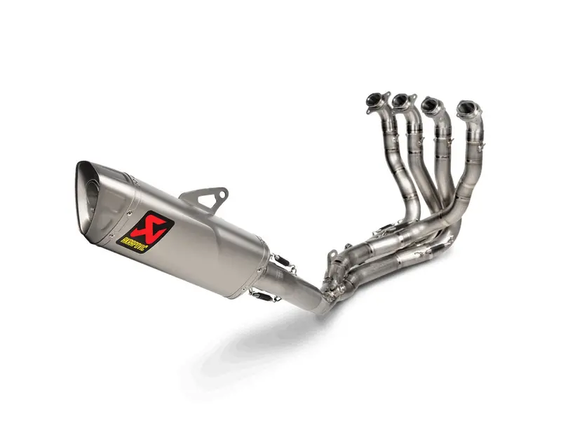 Honda Cbr1000rr Fireblade - (2024-2026) Akrapovic Titanium Silencer & Stainless Headers Full 4-2-1 Race System - Race Removable Baffle 1
