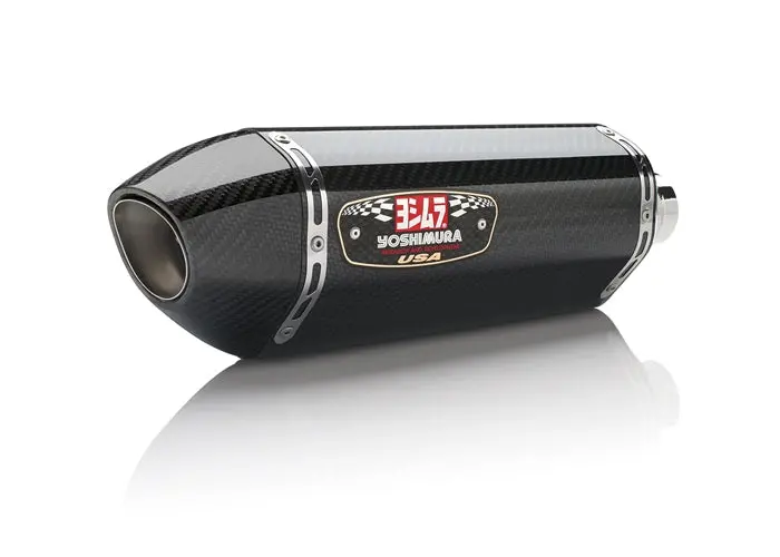 Honda Cbr500r - (2016-2018) Yoshimura Carbon R77 Slip-On Carbon End Cap (Cannot Be Fitted With Honda Optional Centre Stand) - Race Series - Removable Baffle 1