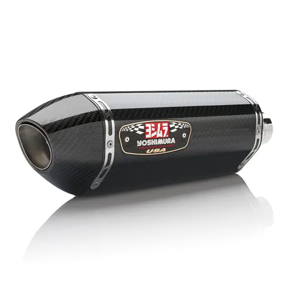 Honda Cbr500r - (2019-2023) Yoshimura Carbon R77 Slip-On Carbon End Cap - Race Series - Removable Baffle 1