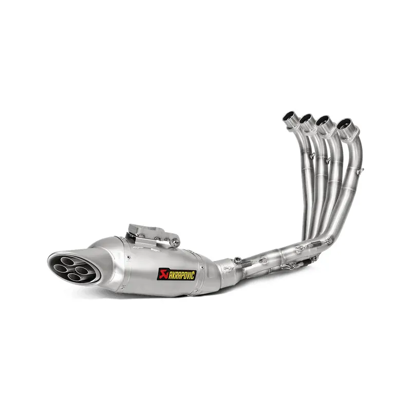 Honda Cbr650f - (2014-2016) Akrapovic Titanium Silencer Complete 4-1 System - Road Legal Removable Baffle 1