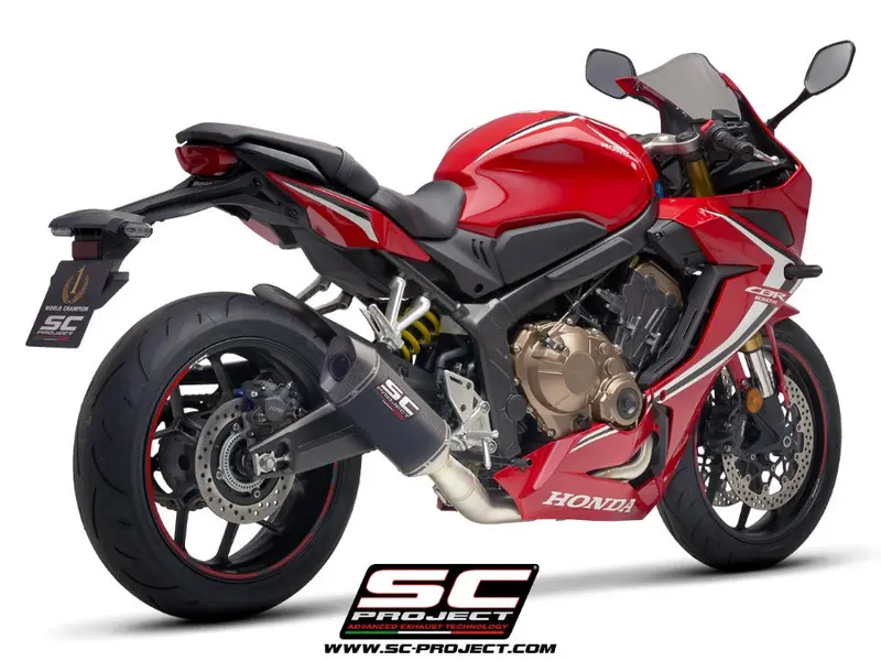 Honda Cbr650r - 2019 - 2020 – Sc-Project 4-1 Stainless Steel Full Exhaust System, With Sc1-M Carbon Fibre Exhaust 1