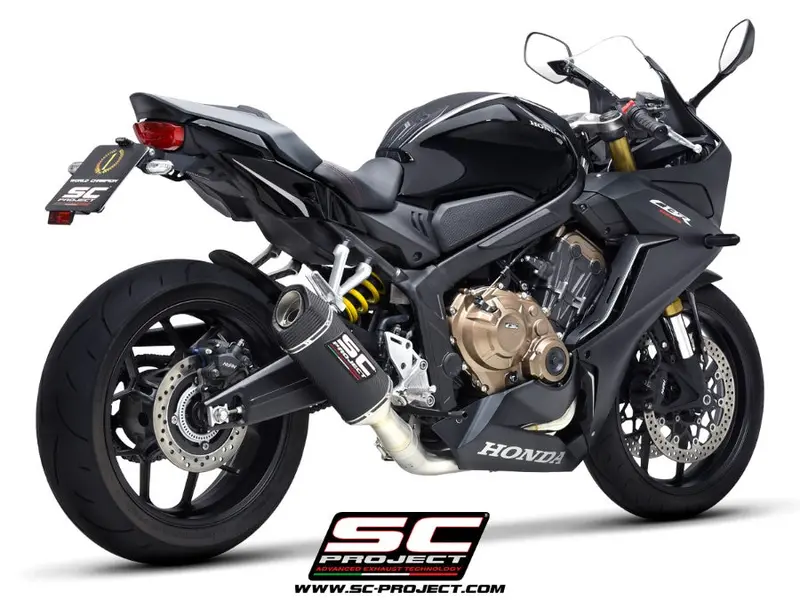 Honda Cbr650r - 2021 - 2023 – Sc-Project 4-1 Stainless Steel Full Exhaust System, With Sc1-S Carbon Fibre Exhaust 1