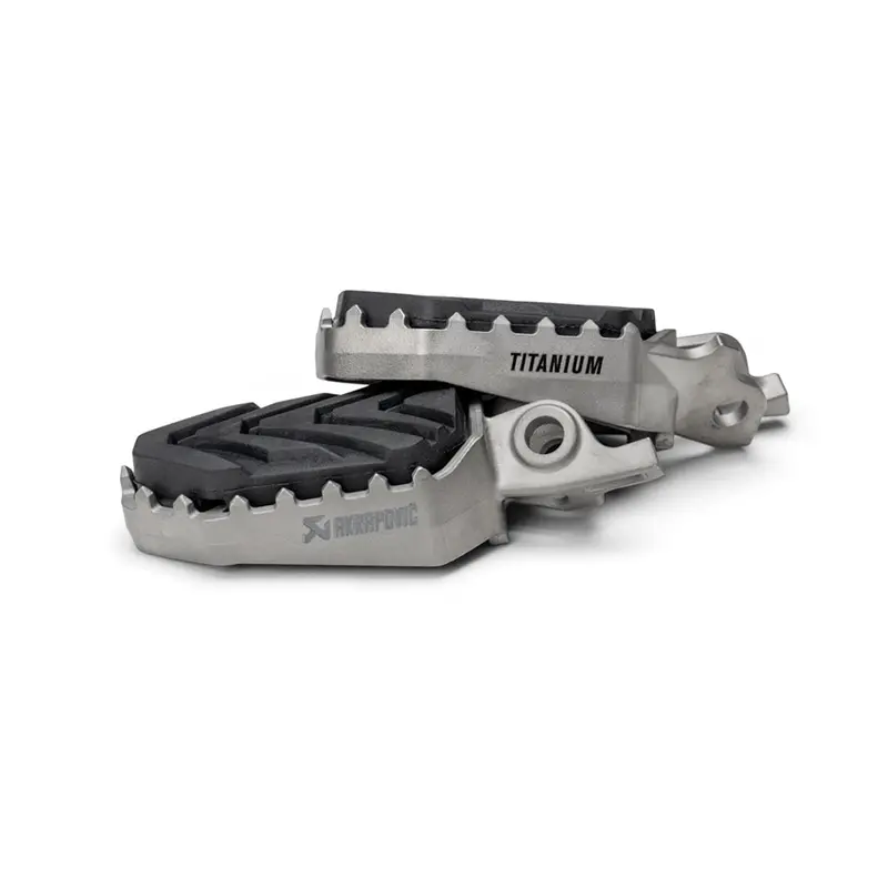 Honda Crf1000l Africa Twin - (2016-2020) Akrapovic Titanium Adventure Footpeg Set 2