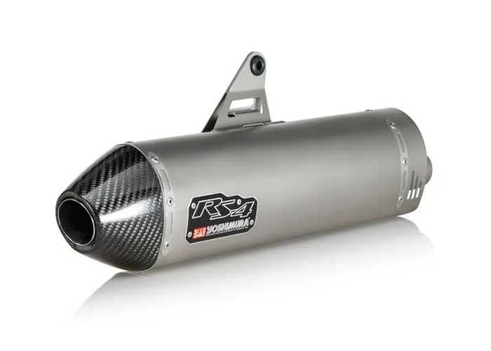 Honda Crf1000l Africa Twin Adventure Sport - (2018-2019) Yoshimura Stainless Rs-4 Slip-On With Carbon Coned End Cap - Race Series 1